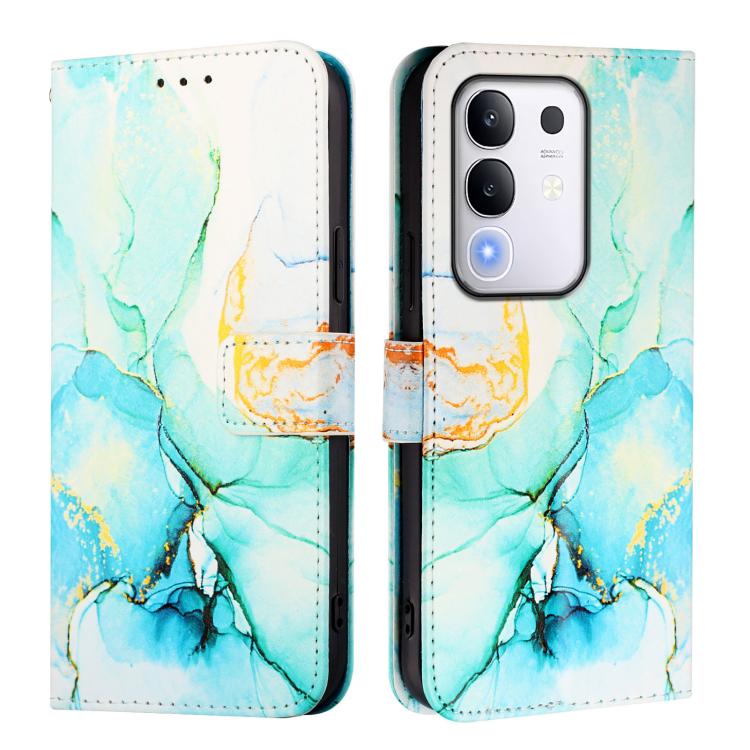 For vivo Y29 4G PT003 Marble Pattern Flip Leather Phone Case
