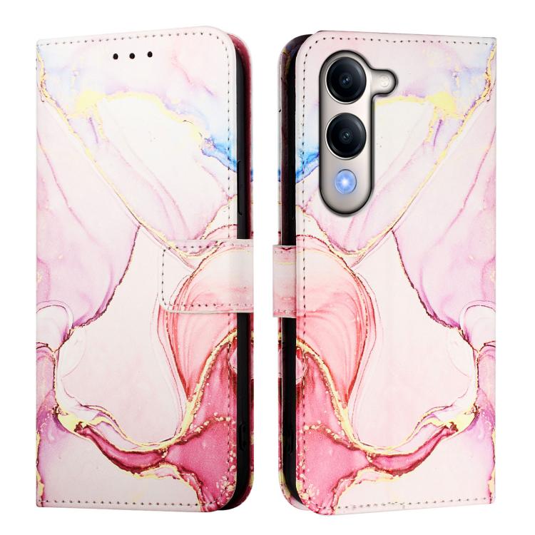 For vivo Y29s 5G / Y04 4G PT003 Marble Pattern Flip Leather Phone Case
