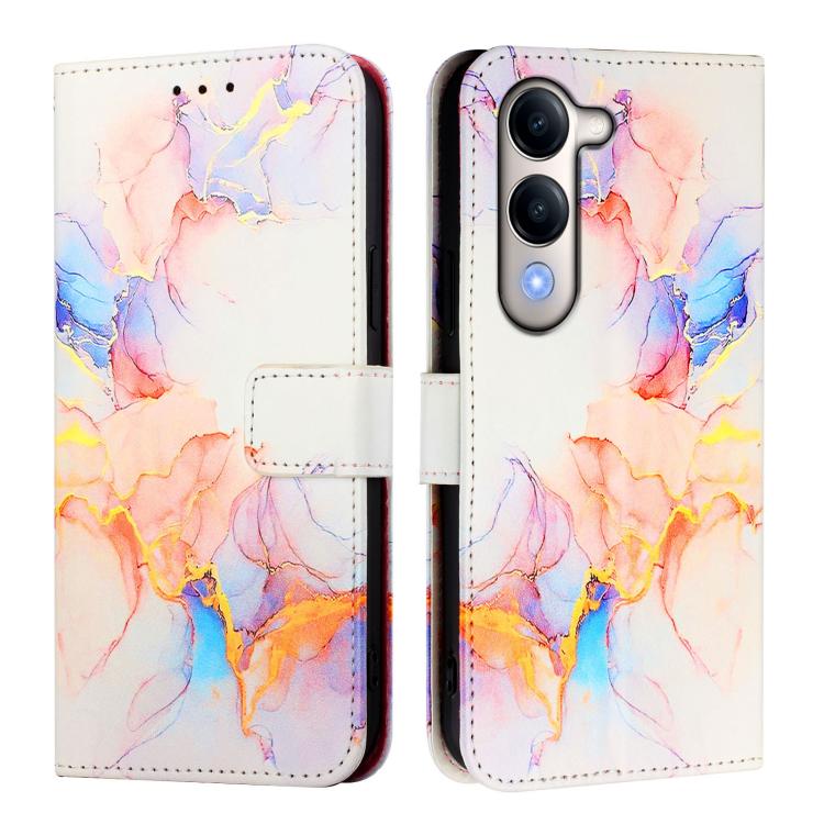 For vivo Y29s 5G / Y04 4G PT003 Marble Pattern Flip Leather Phone Case