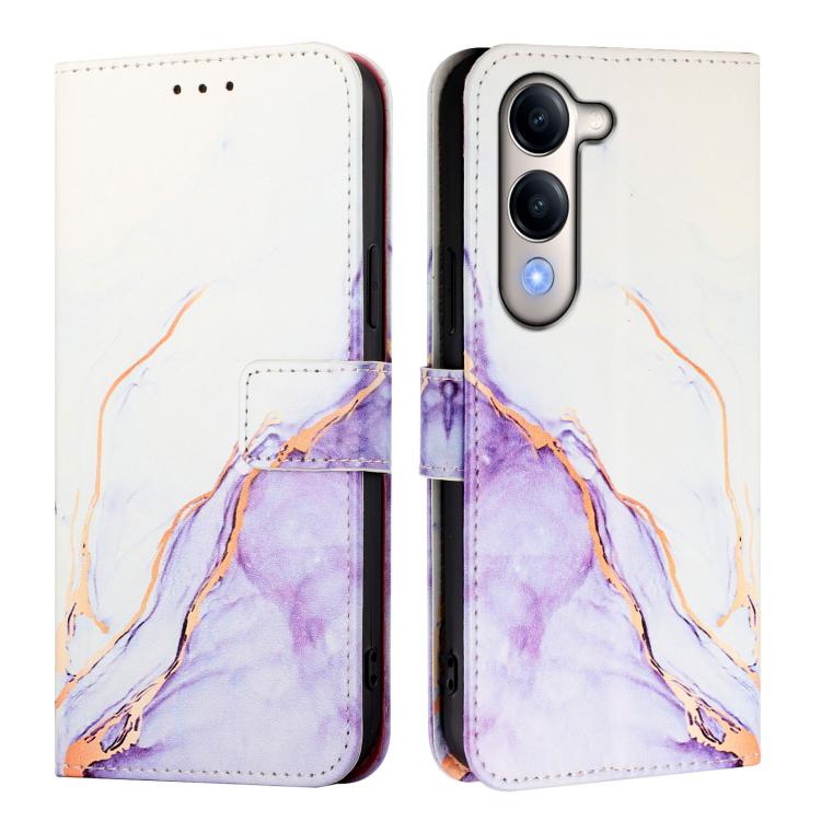 For vivo Y29s 5G / Y04 4G PT003 Marble Pattern Flip Leather Phone Case