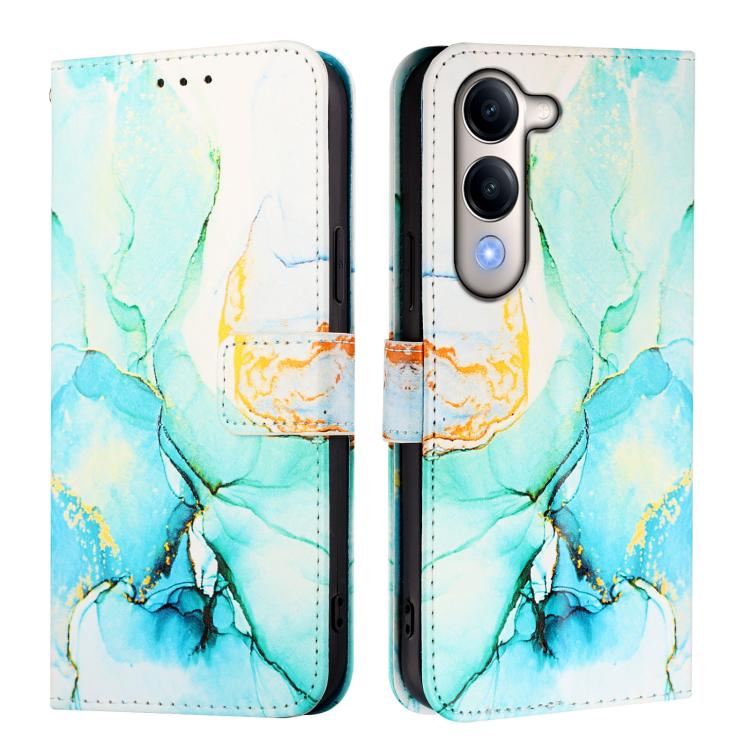 For vivo Y29s 5G / Y04 4G PT003 Marble Pattern Flip Leather Phone Case