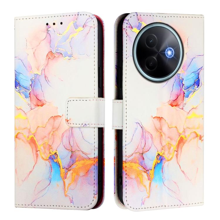 For vivo Y39 5G PT003 Marble Pattern Flip Leather Phone Case