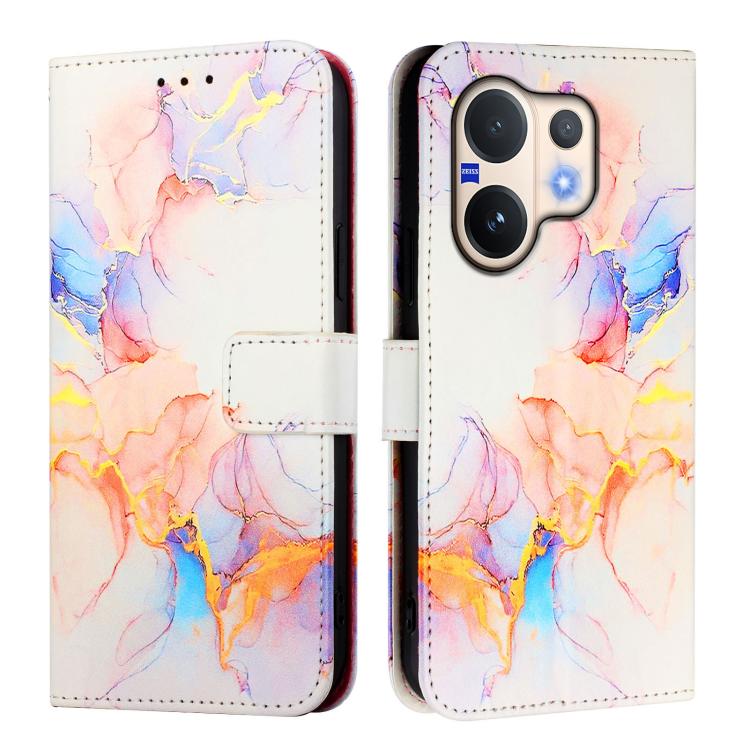 For vivo V60 5G PT003 Marble Pattern Flip Leather Phone Case