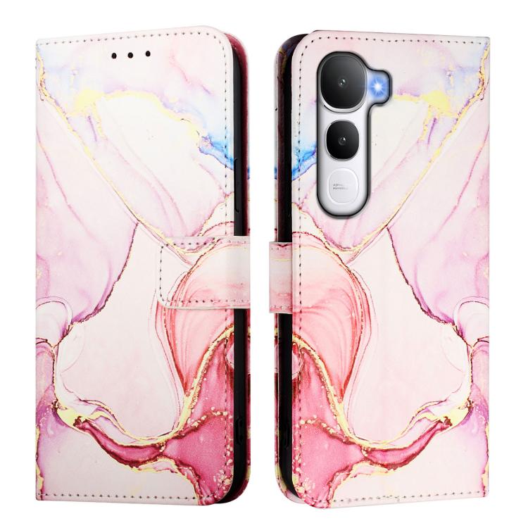 For vivo Y400 5G PT003 Marble Pattern Flip Leather Phone Case