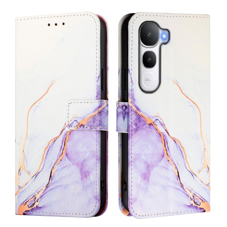For vivo Y400 5G PT003 Marble Pattern Flip Leather Phone Case