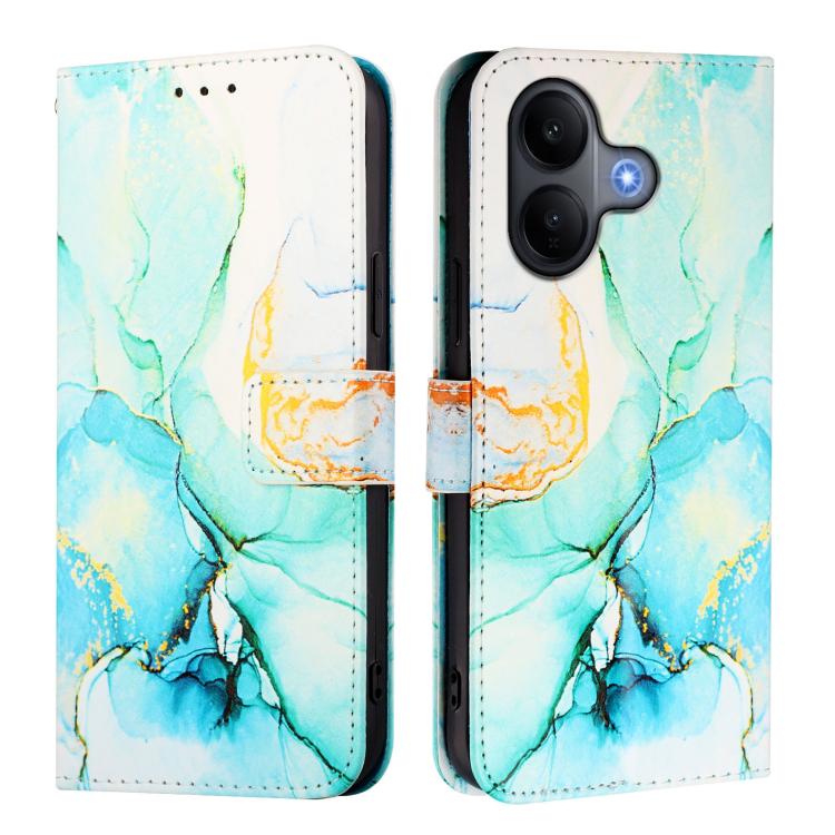For vivo V60 Lite 5G Global PT003 Marble Pattern Flip Leather Phone Case