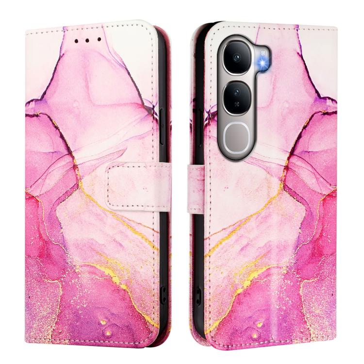 For vivo Y31 5G Global PT003 Marble Pattern Flip Leather Phone Case