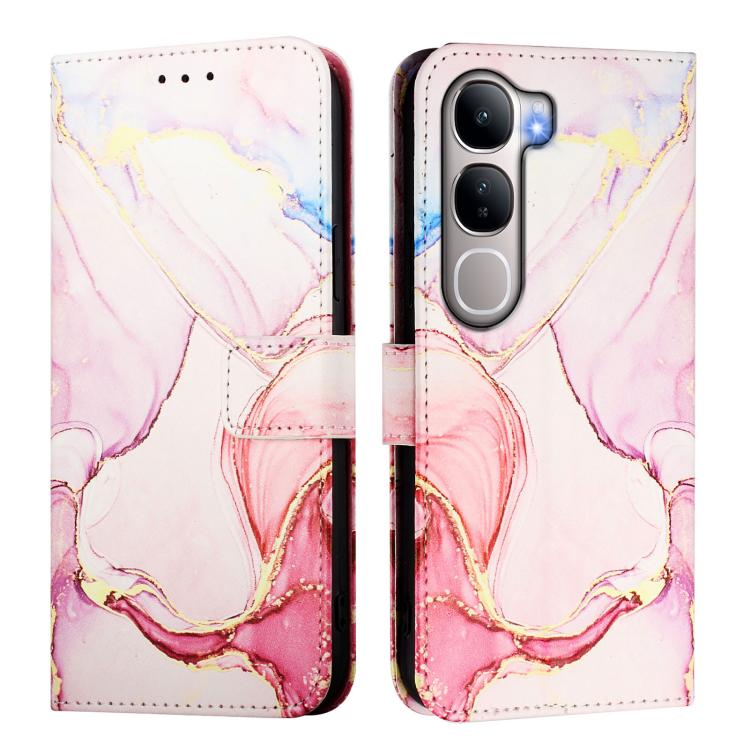 For vivo Y31 5G Global PT003 Marble Pattern Flip Leather Phone Case