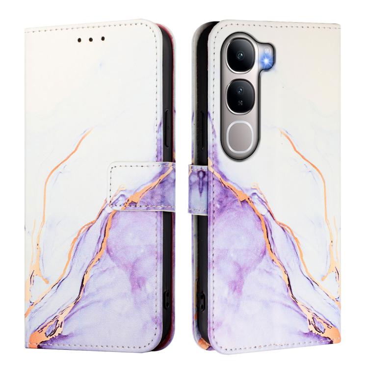 For vivo Y31 5G Global PT003 Marble Pattern Flip Leather Phone Case
