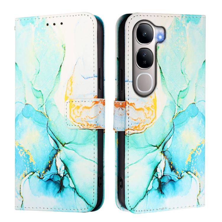 For vivo Y31 5G Global PT003 Marble Pattern Flip Leather Phone Case
