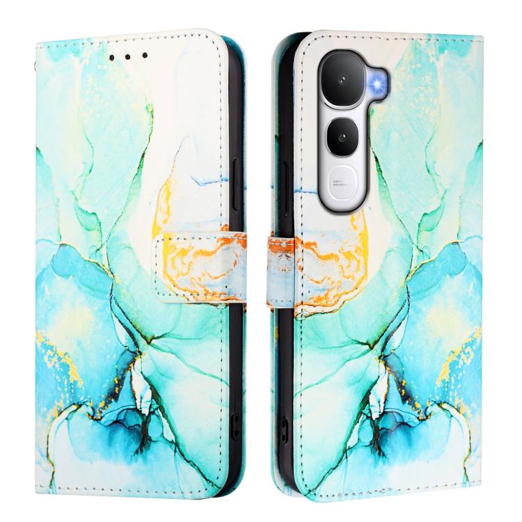 For vivo Y400 4G PT003 Marble Pattern Flip Leather Phone Case