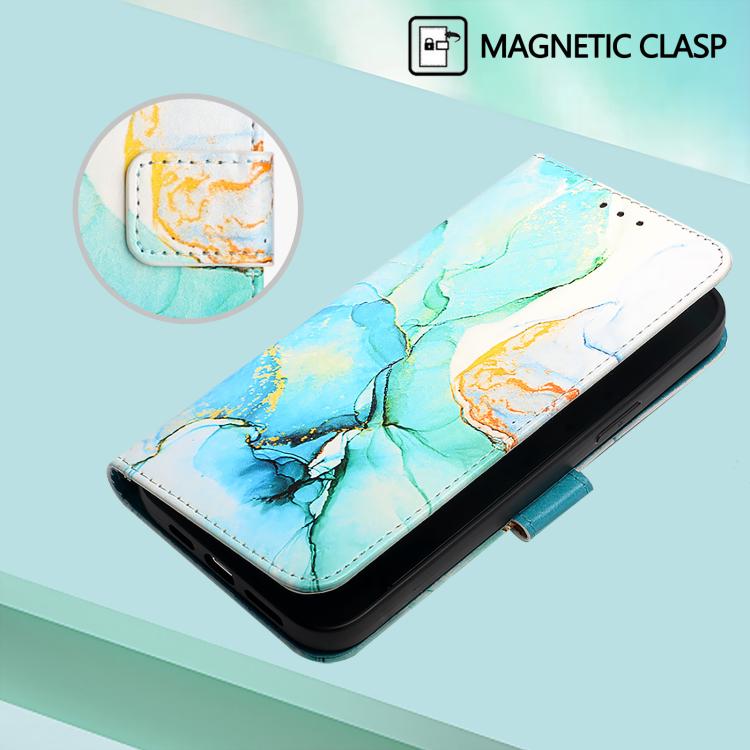For vivo X300 PT003 Marble Pattern Flip Leather Phone Case