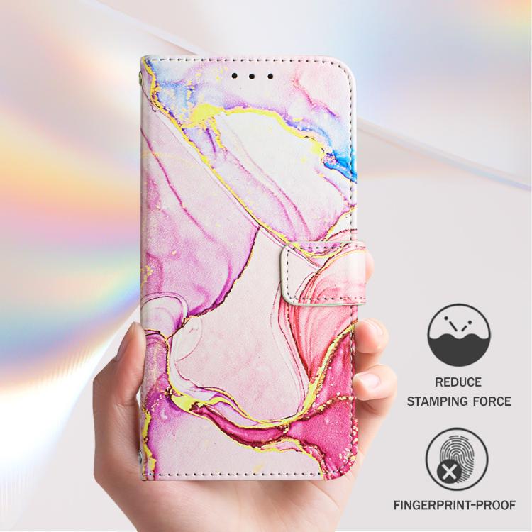 For vivo X300 Pro PT003 Marble Pattern Flip Leather Phone Case