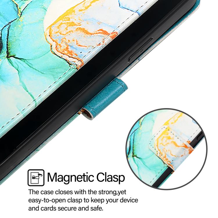 For vivo X300 Pro PT003 Marble Pattern Flip Leather Phone Case