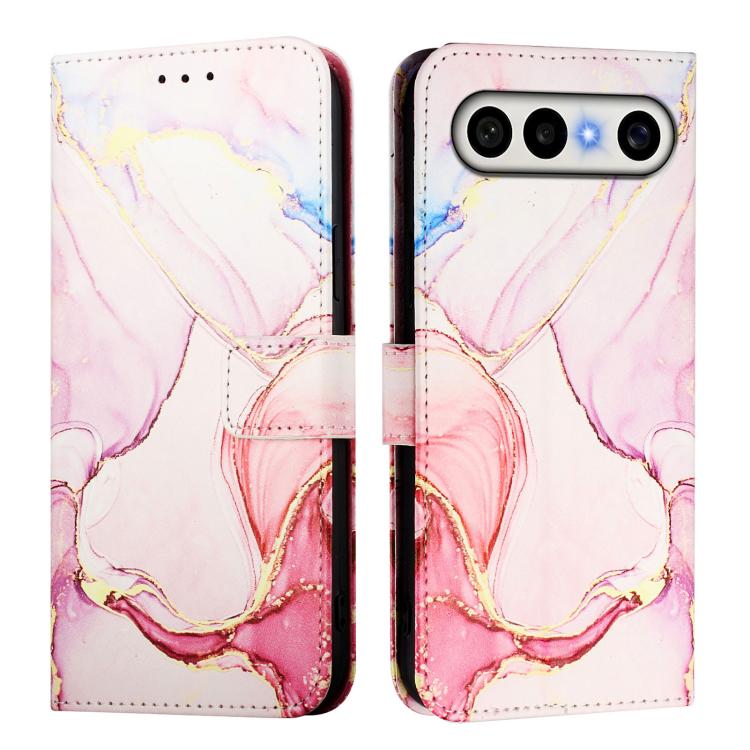 For vivo X300 FE 5G Russia / Zeiss PT003 Marble Pattern Flip Leather Phone Case