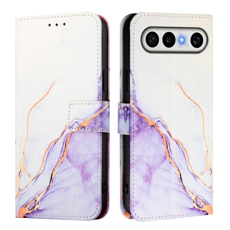 For vivo X300 FE 5G Russia / Zeiss PT003 Marble Pattern Flip Leather Phone Case