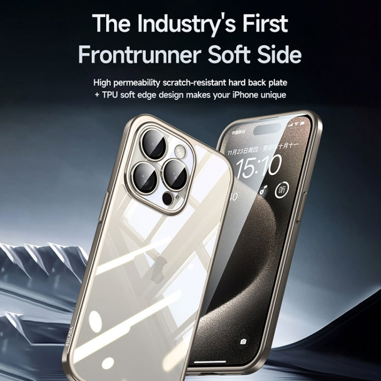 For iPhone 15 Plus SULADA Electroplating Frosted PC + TPU Shockproof Phone Case