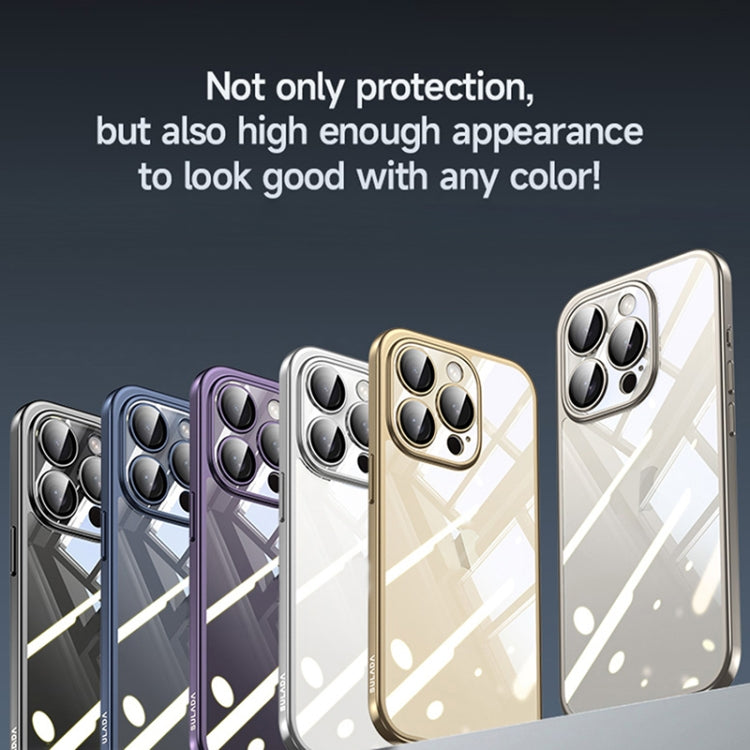 For iPhone 14 SULADA Electroplating Frosted PC + TPU Shockproof Phone Case