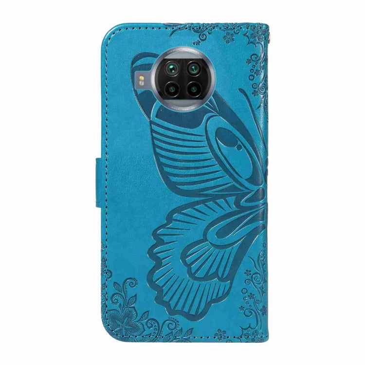 For Xiaomi Mi 10T Lite 5G Swallowtail Butterfly Embossed Leather Phone Case