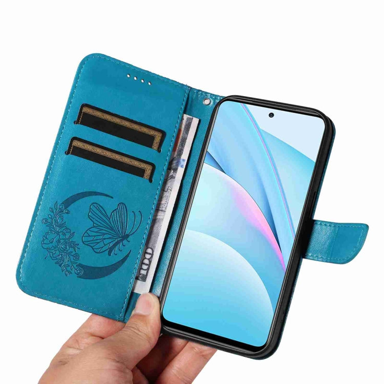 For Xiaomi Mi 10T Lite 5G Swallowtail Butterfly Embossed Leather Phone Case