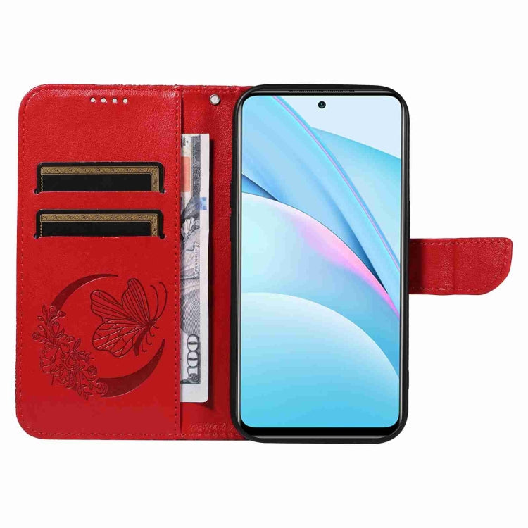 For Xiaomi Mi 10T Lite 5G Swallowtail Butterfly Embossed Leather Phone Case