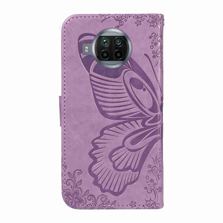 For Xiaomi Mi 10T Lite 5G Swallowtail Butterfly Embossed Leather Phone Case