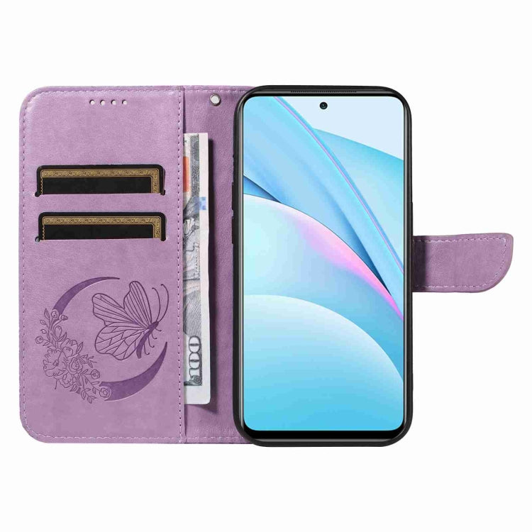 For Xiaomi Mi 10T Lite 5G Swallowtail Butterfly Embossed Leather Phone Case