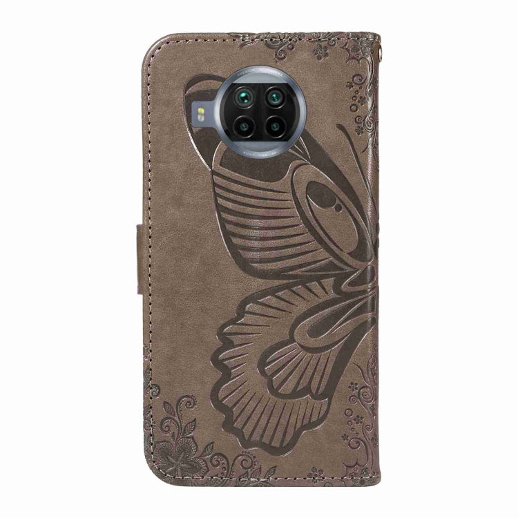 For Xiaomi Mi 10T Lite 5G Swallowtail Butterfly Embossed Leather Phone Case