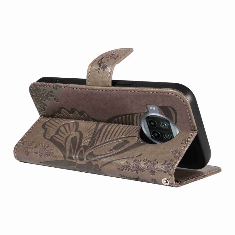 For Xiaomi Mi 10T Lite 5G Swallowtail Butterfly Embossed Leather Phone Case