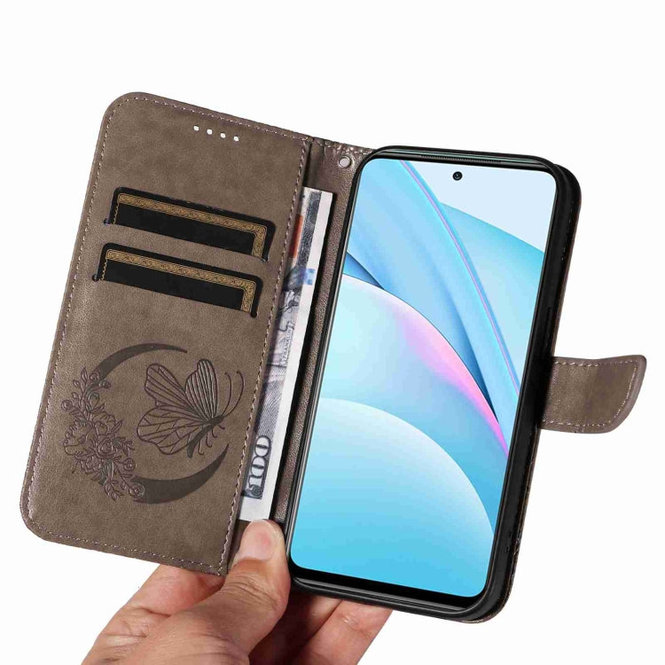 For Xiaomi Mi 10T Lite 5G Swallowtail Butterfly Embossed Leather Phone Case