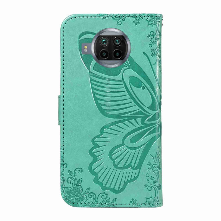 For Xiaomi Mi 10T Lite 5G Swallowtail Butterfly Embossed Leather Phone Case