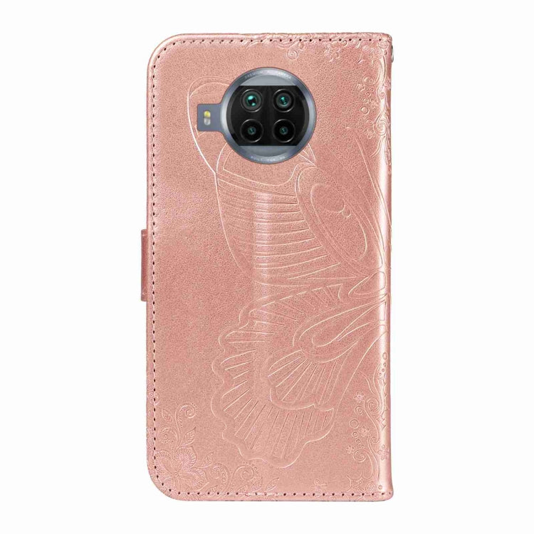 For Xiaomi Mi 10T Lite 5G Swallowtail Butterfly Embossed Leather Phone Case
