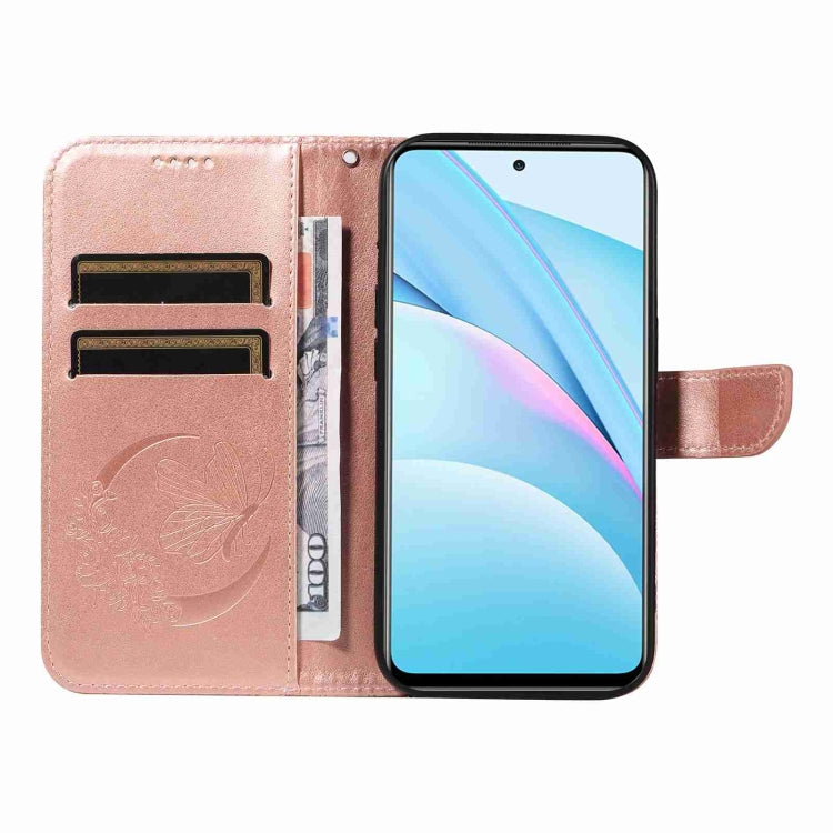For Xiaomi Mi 10T Lite 5G Swallowtail Butterfly Embossed Leather Phone Case