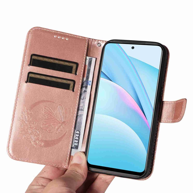 For Xiaomi Mi 10T Lite 5G Swallowtail Butterfly Embossed Leather Phone Case