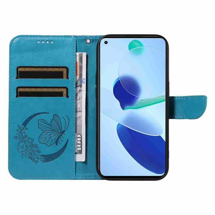 For Xiaomi Mi 11 Lite Swallowtail Butterfly Embossed Leather Phone Case