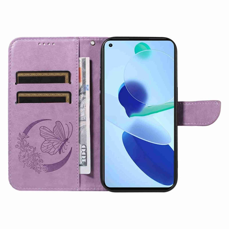 For Xiaomi Mi 11 Lite Swallowtail Butterfly Embossed Leather Phone Case