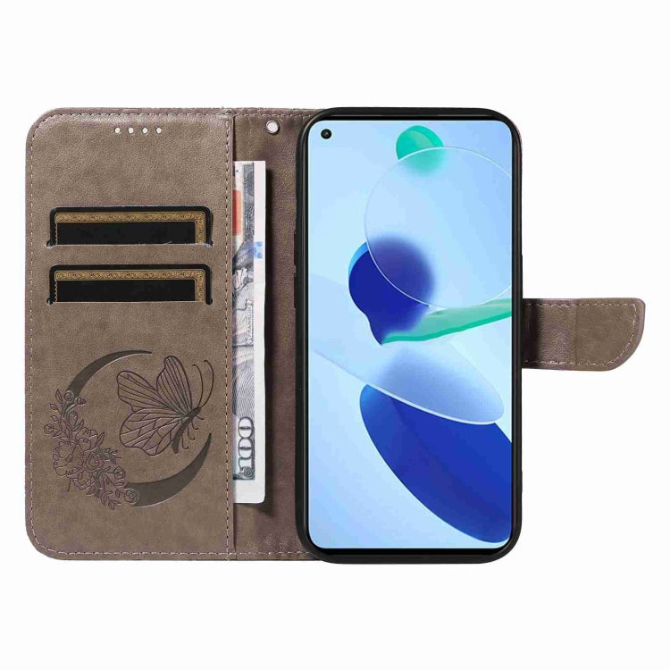 For Xiaomi Mi 11 Lite Swallowtail Butterfly Embossed Leather Phone Case