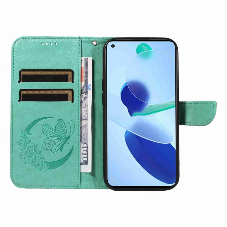 For Xiaomi Mi 11 Lite Swallowtail Butterfly Embossed Leather Phone Case