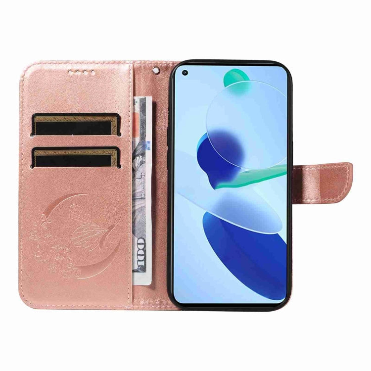 For Xiaomi Mi 11 Lite Swallowtail Butterfly Embossed Leather Phone Case
