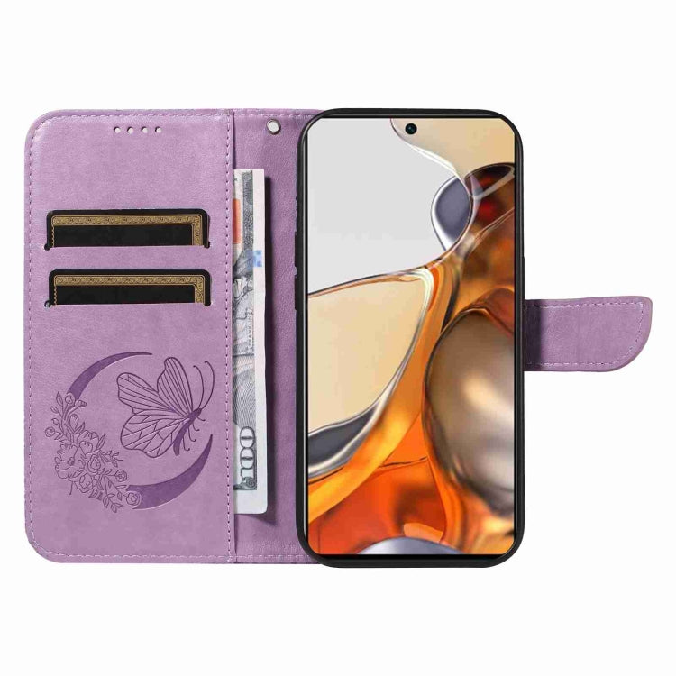 For Xiaomi Mi 11T / 11T Pro Swallowtail Butterfly Embossed Leather Phone Case