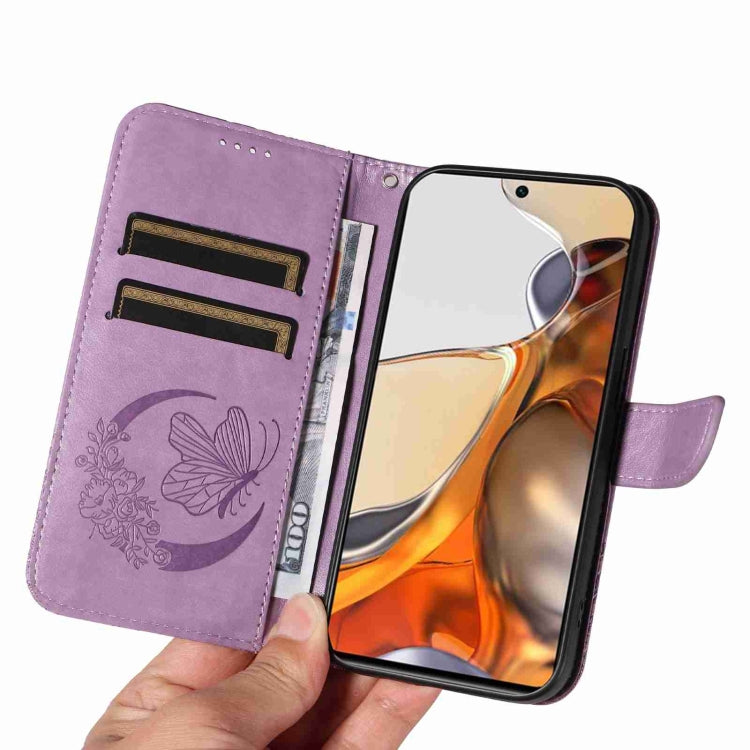 For Xiaomi Mi 11T / 11T Pro Swallowtail Butterfly Embossed Leather Phone Case