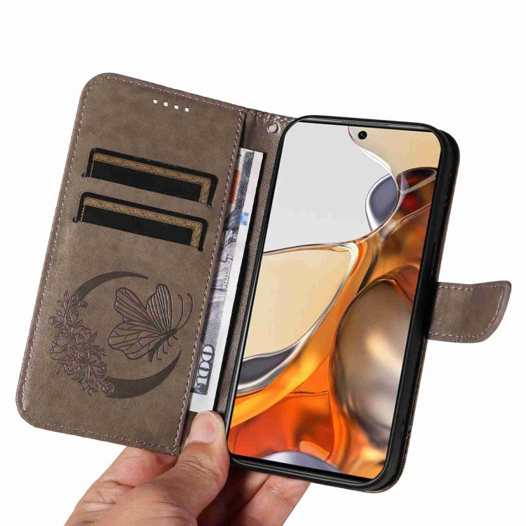 For Xiaomi Mi 11T / 11T Pro Swallowtail Butterfly Embossed Leather Phone Case