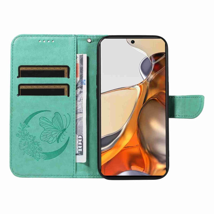 For Xiaomi Mi 11T / 11T Pro Swallowtail Butterfly Embossed Leather Phone Case