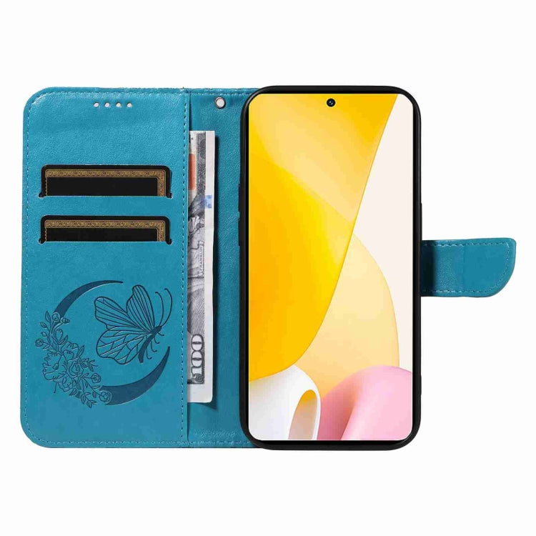 For Xiaomi 12 Lite Swallowtail Butterfly Embossed Leather Phone Case