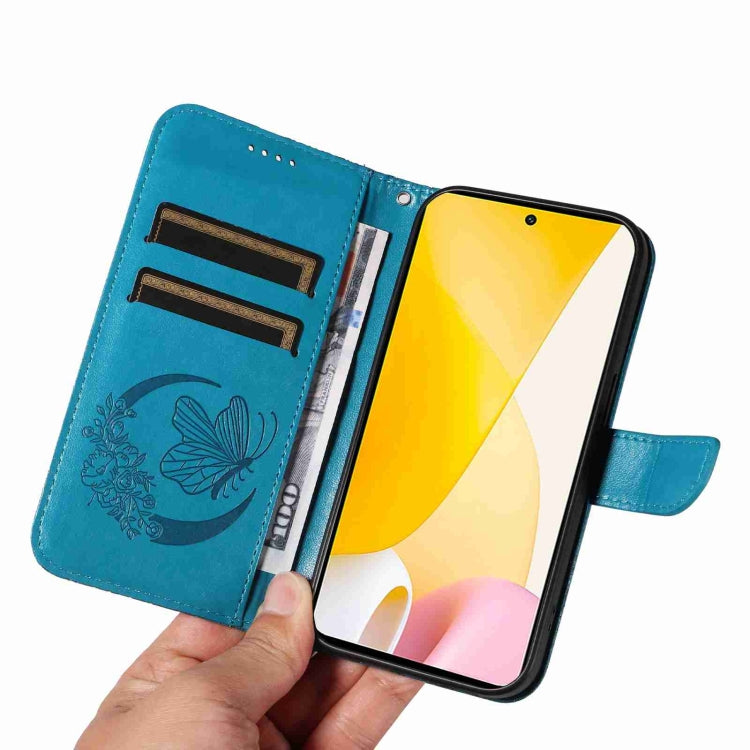 For Xiaomi 12 Lite Swallowtail Butterfly Embossed Leather Phone Case