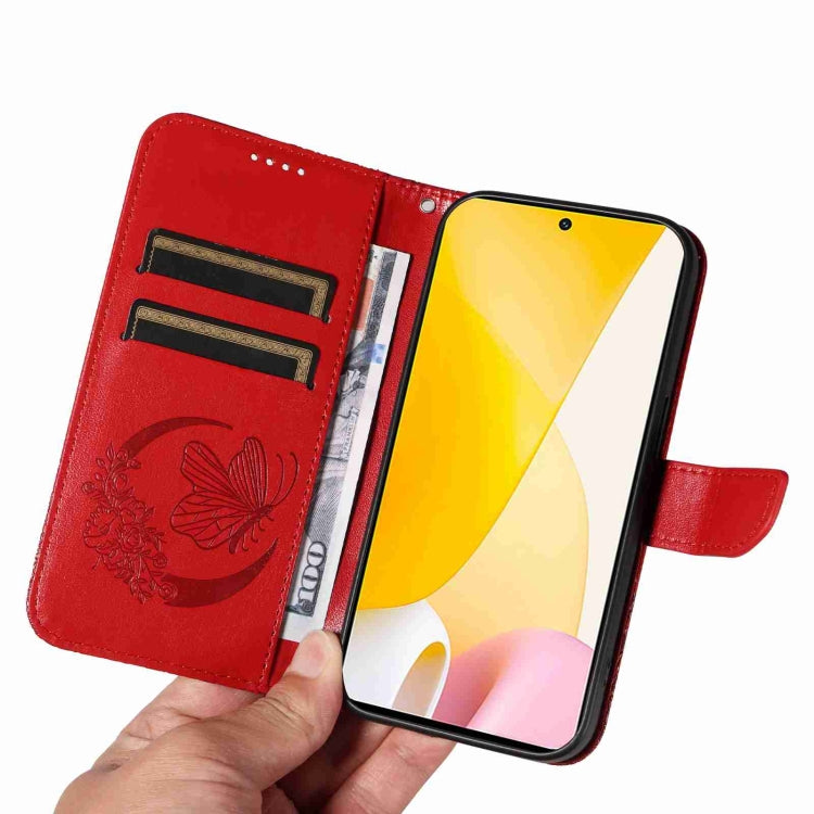 For Xiaomi 12 Lite Swallowtail Butterfly Embossed Leather Phone Case