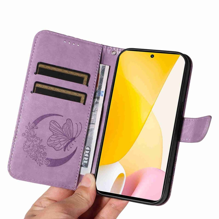 For Xiaomi 12 Lite Swallowtail Butterfly Embossed Leather Phone Case