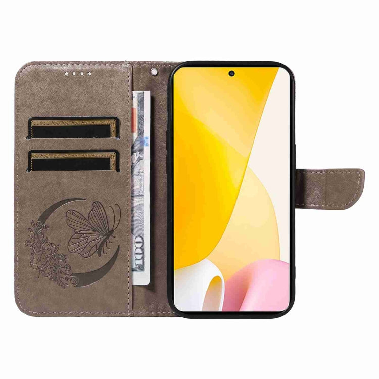 For Xiaomi 12 Lite Swallowtail Butterfly Embossed Leather Phone Case