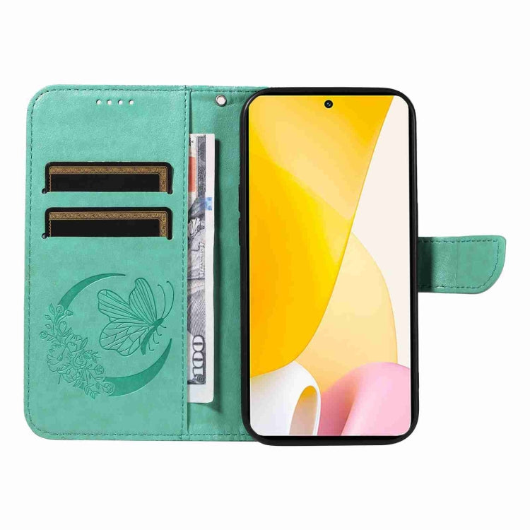For Xiaomi 12 Lite Swallowtail Butterfly Embossed Leather Phone Case