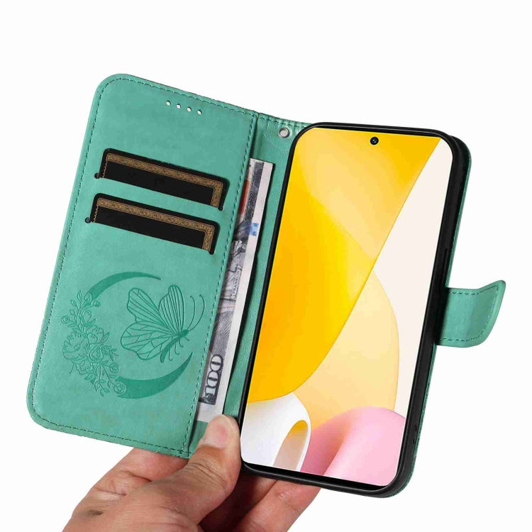 For Xiaomi 12 Lite Swallowtail Butterfly Embossed Leather Phone Case